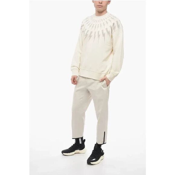 Neil Barrett Fair Isle Thunderbolt Sweatshirt XL NWT - Picture 8 of 9